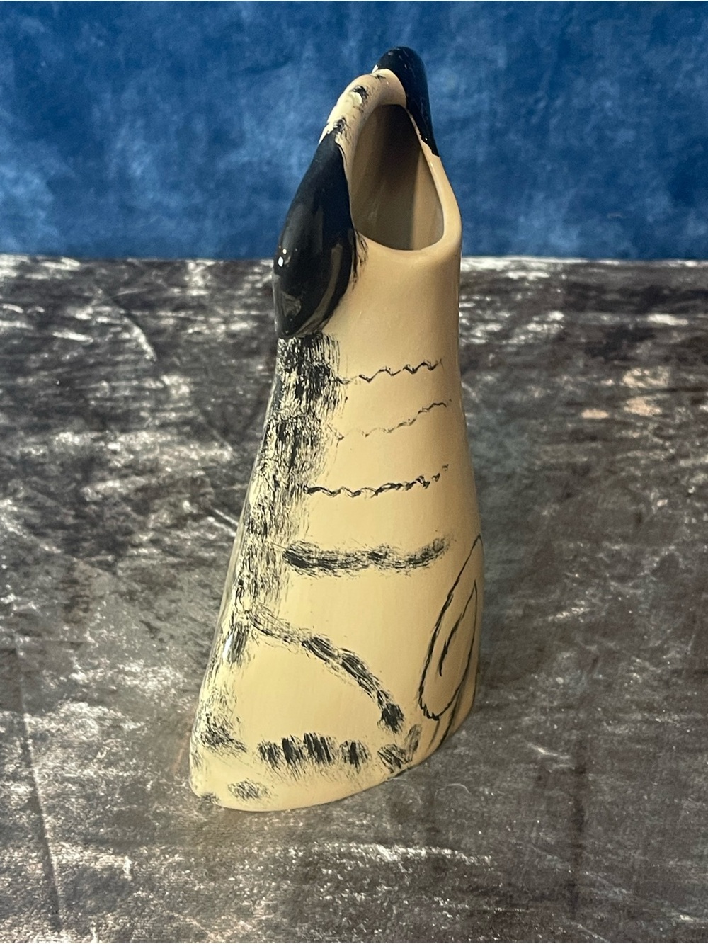 Hand-Painted Pug Vase by Dogs by Nina - Picture 4 of 5